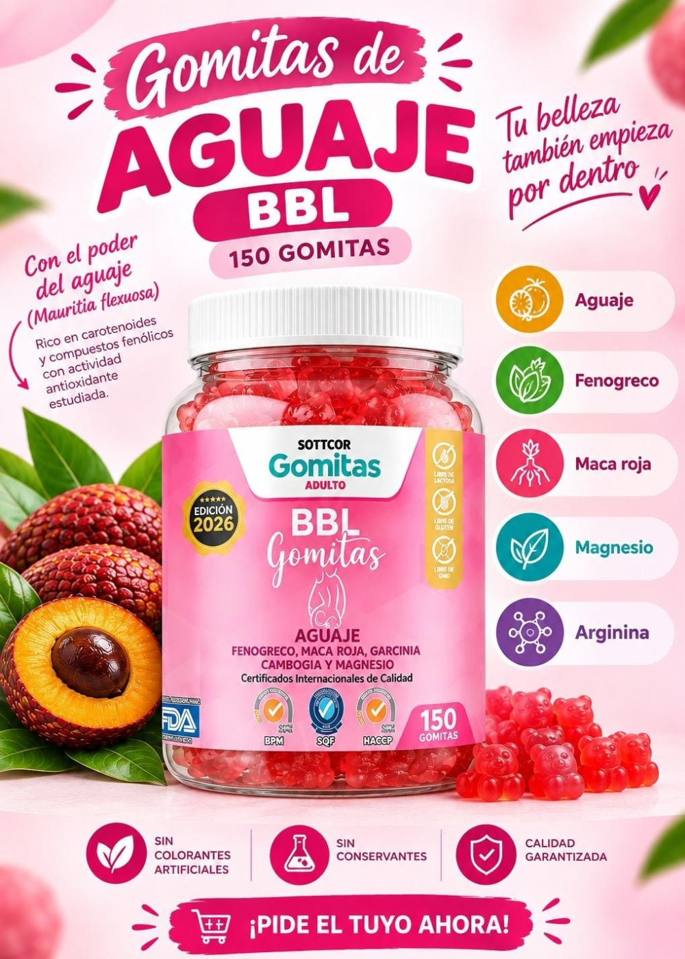 GOMITAS BBL DE AGUAJE